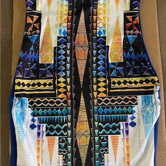 Royal Blue Strapless Dress - M - Picture 8 of 12